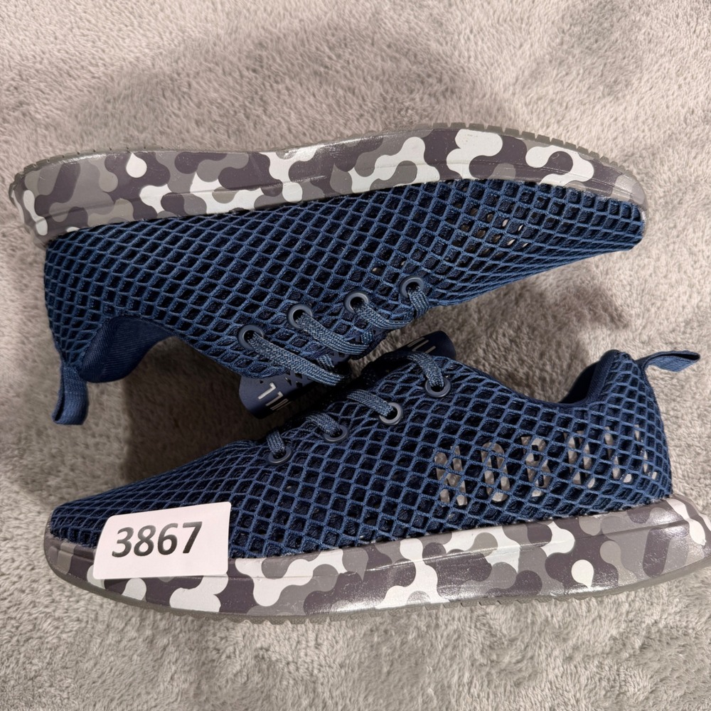 NOBULL Mesh Runner Mens 6.5 Navy Blue Camo Midsole Training Sneakers